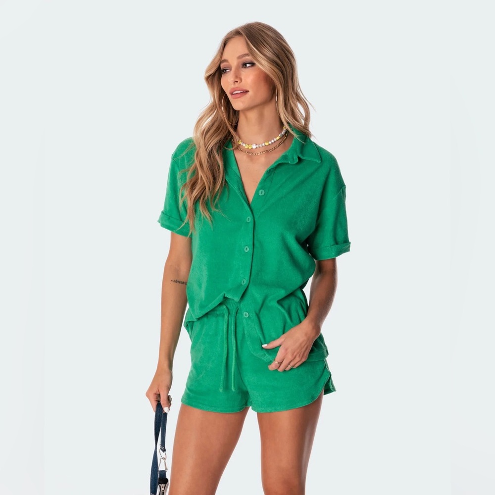 Edikted Green Terrycloth Set